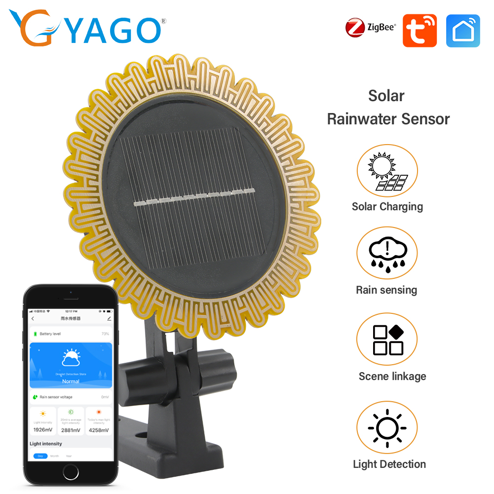 Smart Garden Valve - Tuya Zigbee Solar Sunlight and Rainwater