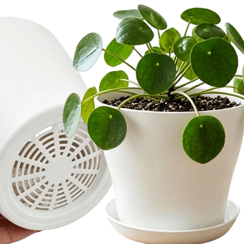 Indoor Herb Garden Kit - Plant Pot Set with Drainage Holes