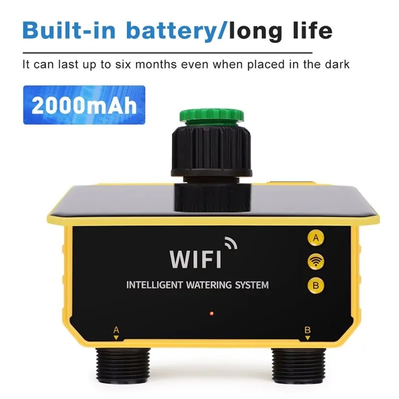 1/2 Outlets WIFI Solar Irrigat - đánh giá và giá Smart Garden Valve