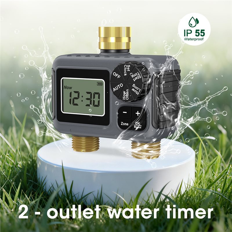 AY14 -Dual Outlets Automatic I - đánh giá và giá Smart Garden Valve