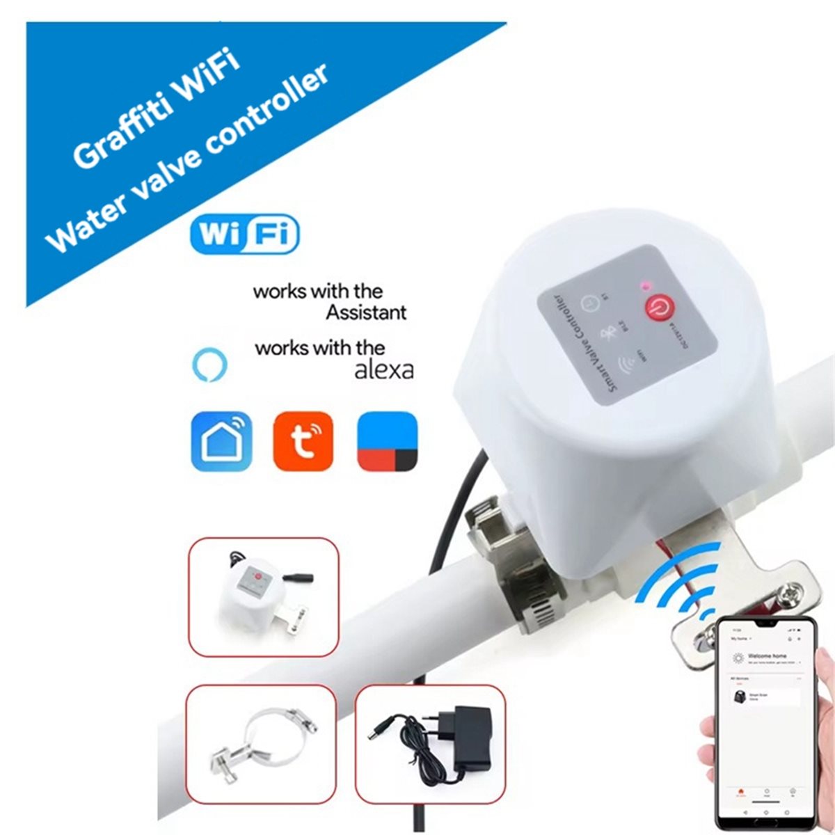 SWXF Tuya WiFi Smart Valve Con - đánh giá và giá Smart Garden Valve