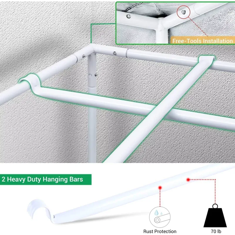 ROHE 100x100x200cm Hydroponic  - đánh giá và giá Grow Tent Complete Kit