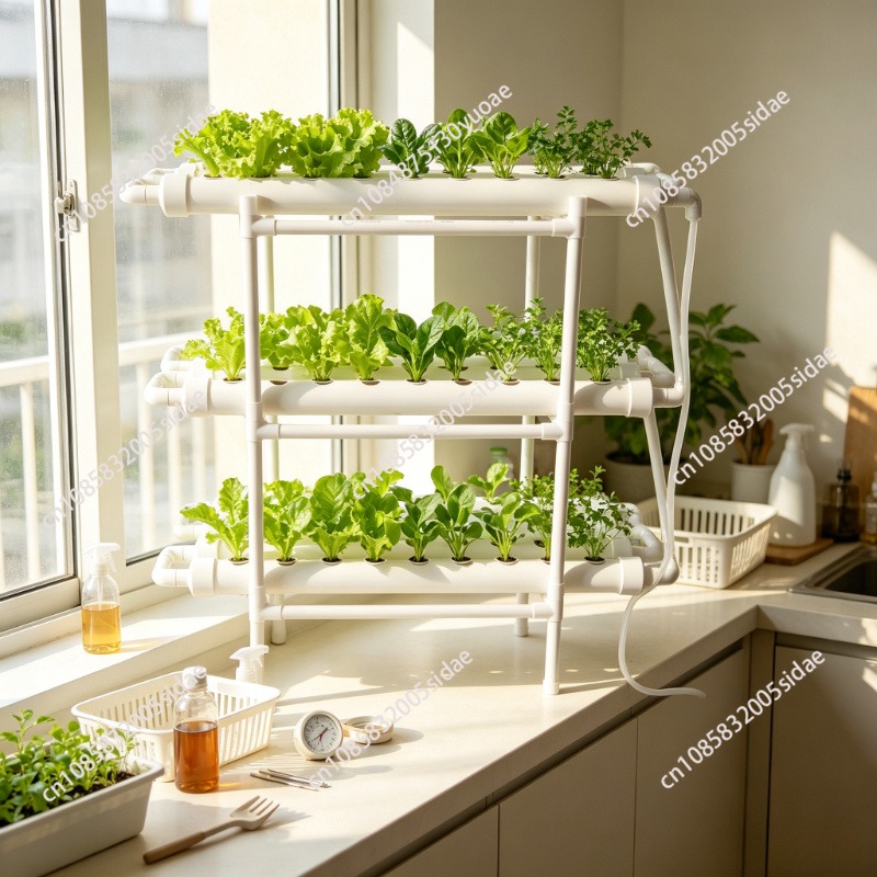 3-Layer Hydroponics Growing Sy - đánh giá và giá Indoor Herb Garden Kit