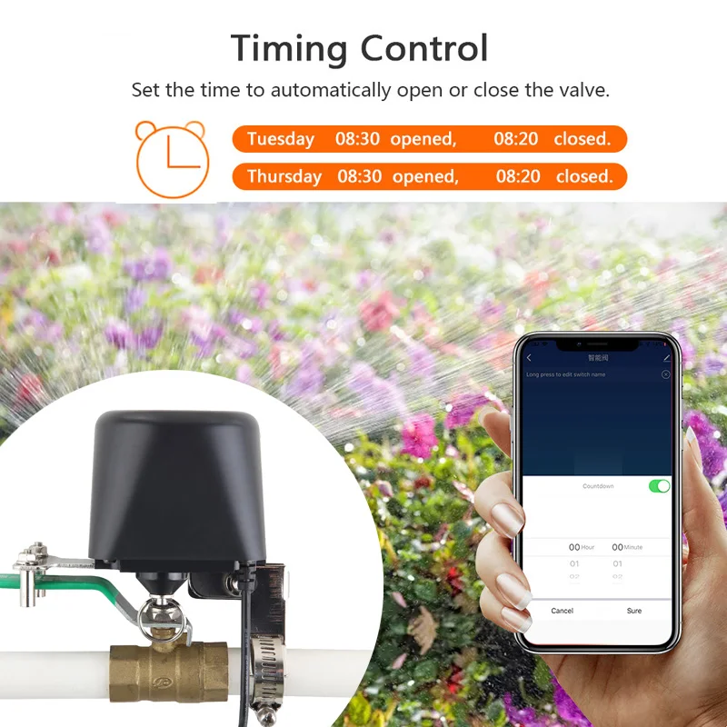 Smart WiFi Water Valve Zigbee  - đánh giá và giá Smart Garden Valve