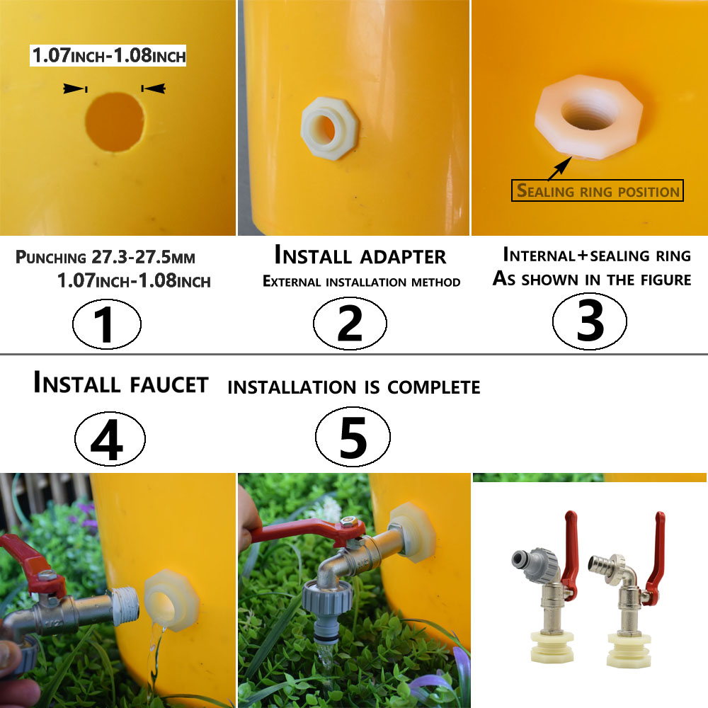 IBC Tank Tap Adapter Nipple S6 - đánh giá và giá Smart Garden Tap