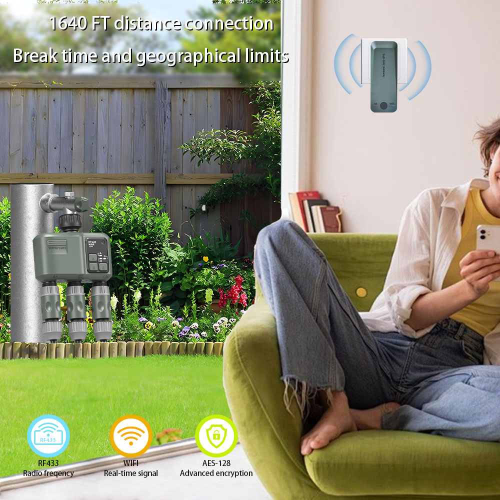 Tuya Wifi+RF433 3-outlet Water - đánh giá và giá Smart Garden Water Timer
