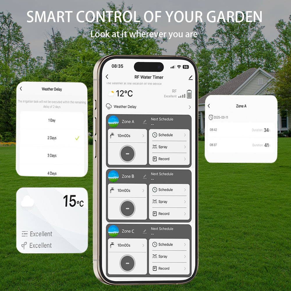 Tuya Wifi+RF433 3-outlet Water - đánh giá và giá Smart Garden Water Timer